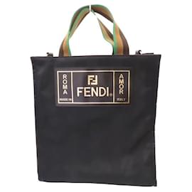 Fendi-Fendi Nylon Tote Bag 7VA454 A6FY-Black
