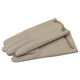 Hermès-Hermes Gloves Anoglass Silk Cheinedankle-Other