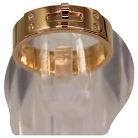 Hermès-Hermes Kelly Ring Diamond K18 YG-Golden