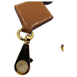 Hermès-Hermes Canvas Epsom Bandouliere Shoulder Strap-Golden