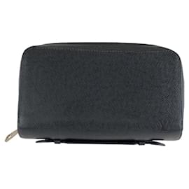 Louis Vuitton-Louis Vuitton Taiga Zippy XL Leather Wallet-Blue