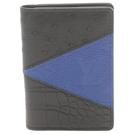 Louis Vuitton-Louis Vuitton Leather Organizer Card Case N81400-Black