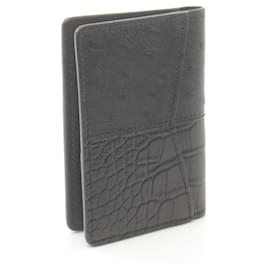 Louis Vuitton-Louis Vuitton Leather Organizer Card Case N81400-Black