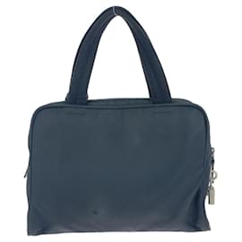 Prada-Prada Nylon Tessuto Logo Plate Handbag-Black
