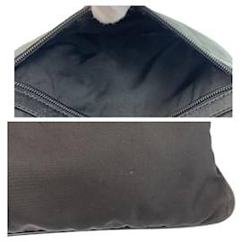 Prada-Prada Nylon Tessuto Saffiano Leather Crossbody Bag-Black