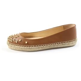 Christian Louboutin-Christian Louboutin ALIOCHETTE Spiked Leather Flats-Other