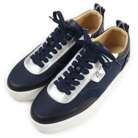 Christian Louboutin-Christian Louboutin HAPPY RUI Sneakers Navy Silver-Other