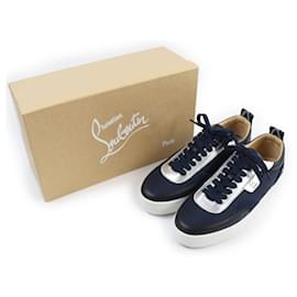 Christian Louboutin-Christian Louboutin HAPPY RUI Sneakers Navy Silver-Other
