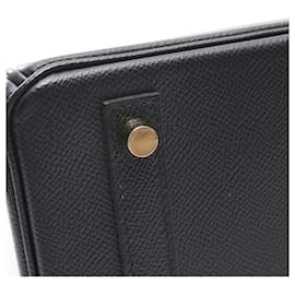 Hermès-Sac à main Hermès Birkin 30 Noir-Noir