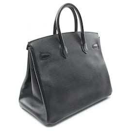 Hermès-Sac à main Hermès Birkin 35 Noir-Noir