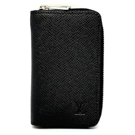 Louis Vuitton-Louis Vuitton Taiga Zippy Coin Purse M30511-Black