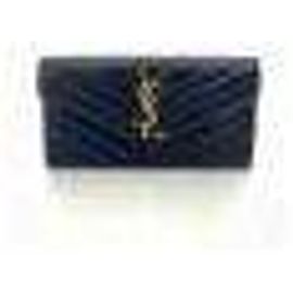 Yves Saint Laurent YSL Cassandra Large Flap Wallet Golden