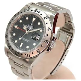 Rolex-Rolex Explorer II 16570 Black Dial Stainless Steel-Black