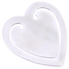 Tiffany & Co Silver 925 Heart Bookmark Silvery