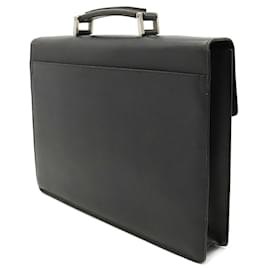 Prada-Prada Saffiano Leather Briefcase-Black