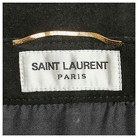 Yves Saint Laurent Jupe en daim Saint Laurent Noir