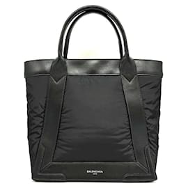 Balenciaga-Balenciaga Cabas S Nylon Tote Bag-Black
