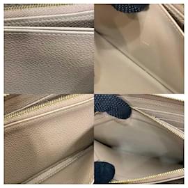 Louis Vuitton-Louis Vuitton Monogram Empreinte Zippy Wallet Beige-Beige