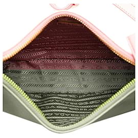 Prada-Prada Saffiano Leather Shoulder Bag-Pink