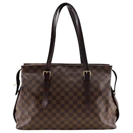 Louis Vuitton-Louis Vuitton Damier Canvas Chelsea Shoulder Bag N51119-Brown