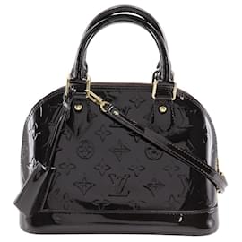 Louis Vuitton-Louis Vuitton Alma BB Monogram Vernis Handbag-Red