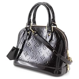 Louis Vuitton-Louis Vuitton Alma BB Monogram Vernis Handbag-Red