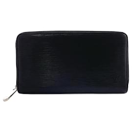 Louis Vuitton-Louis Vuitton Epi Leather Zippy Organizer Wallet-Black