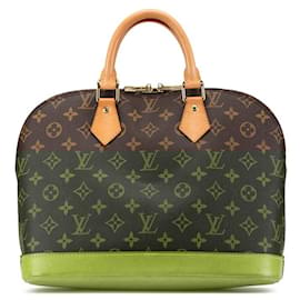 Louis Vuitton-Louis Vuitton Monogram Alma Handbag Brown-Brown