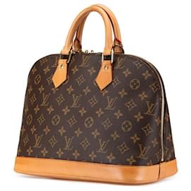 Louis Vuitton-Louis Vuitton Monogram Alma Handbag Brown-Brown