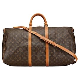 Louis Vuitton-Louis Vuitton Monogram Keepall Bandouliere 60 Bag-Brown
