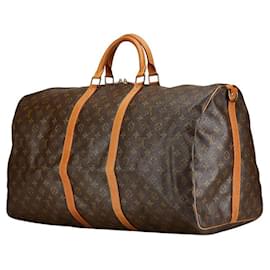 Louis Vuitton-Louis Vuitton Monogram Keepall Bandouliere 60 Bag-Brown