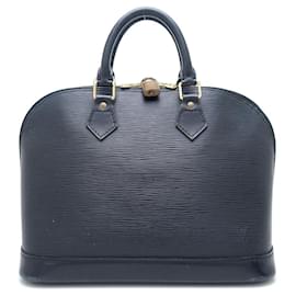 Louis Vuitton-Louis Vuitton Epi Alma Leather Handbag M52142-Black