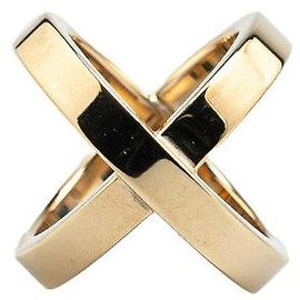 Hermès Anello per sciarpa Hermes Cosmos placcato oro D'oro