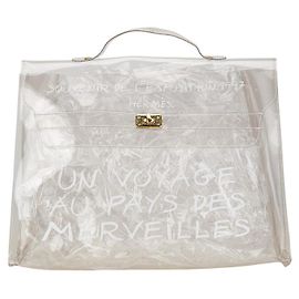 Hermès Hermes Vinyl Kelly Clear Handbag Tote Other