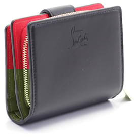 Christian Louboutin-Christian Louboutin LOUBI54 Leather Wallet Black-Black