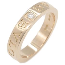 Bulgari Bvlgari Bvlgari Doppel-Logo 1P Diamant Au750 Ring Größe 11.5 Andere