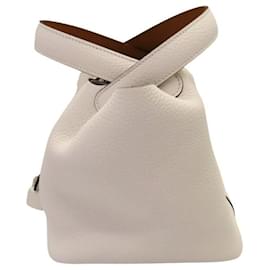 Hermès-Hermes Picotin Lock PM Eclat Handbag White-White