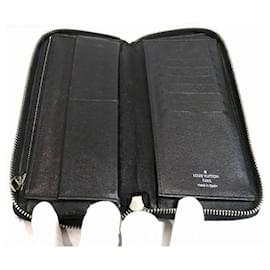 Louis Vuitton-Louis Vuitton Damier Graphite Zippy Wallet N63095-Black