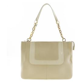 Versace-Versace Calf Chain Shoulder Bag-Beige