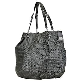 Tod's-Tod's Patent Leather Tote Bag Khaki-Green