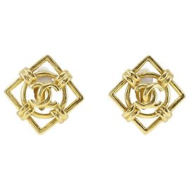 Boucles d'oreilles plaquées or Chanel Doré