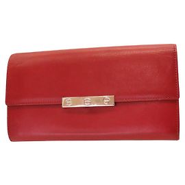 Cartier LOVE Collection Leather Wallet Red