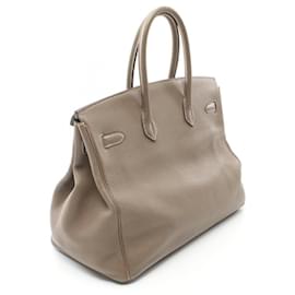 Hermès-Sac à main Hermès Birkin 35 Etoupe Togo-Marron