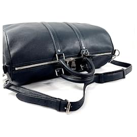 Louis Vuitton-Louis Vuitton Keepall Bandouliere 45 Leather Bag-Blue