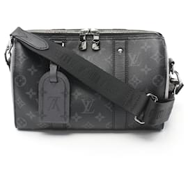 Louis Vuitton-Louis Vuitton City Keepall Monogram Eclipse Reverse Shoulder Bag-Black