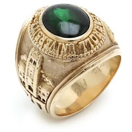 Autre Marque John Carroll University 10K Gold Green Stone Ring Green