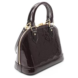 Louis Vuitton-Louis Vuitton Vernis Leather Alma BB Handbag M91678-Purple