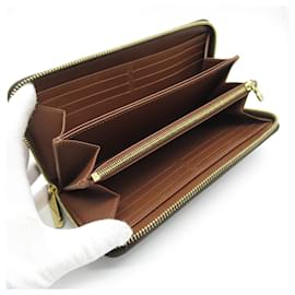 Louis Vuitton-Louis Vuitton Zippy Wallet Monogram Brown M42616-Brown