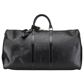 Louis Vuitton-Louis Vuitton Epi Keepall 55 Boston Bag Black-Black
