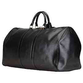 Louis Vuitton-Louis Vuitton Epi Keepall 55 Boston Bag Black-Black